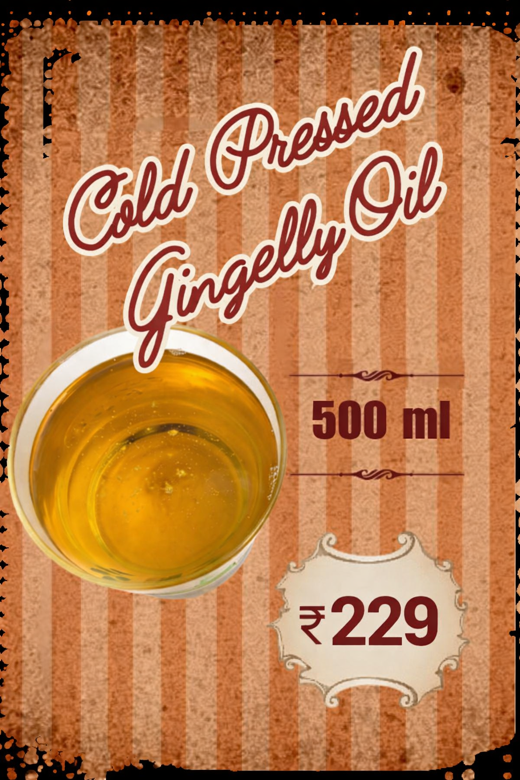 COLD PRESSED GINGELLY OIL 500 mL